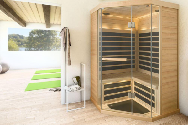 Tylö Sauna in einem Badezimer
