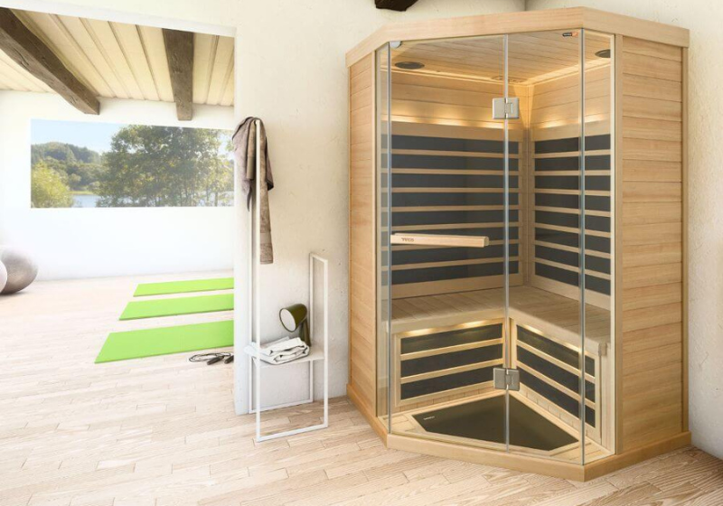 Tylö Sauna in einem Badezimer