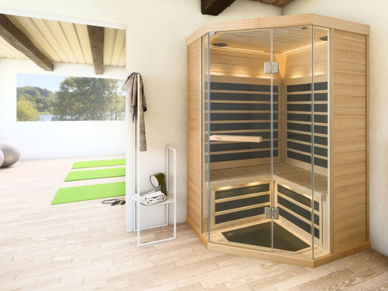 Tylö Sauna in einem Badezimer